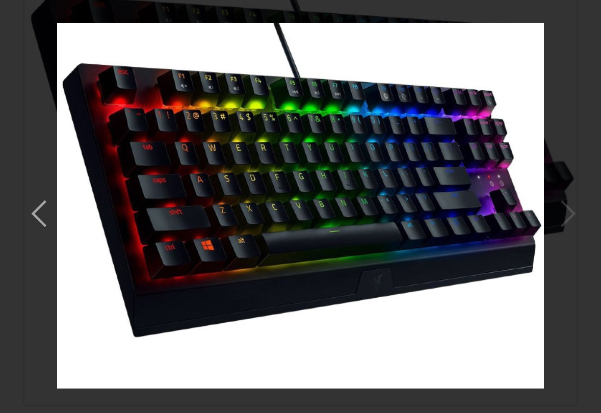 Keyboard Razer BlackWidow V3 Tenkeyless Mechanical Gaming RGB Chroma Yellow Switch