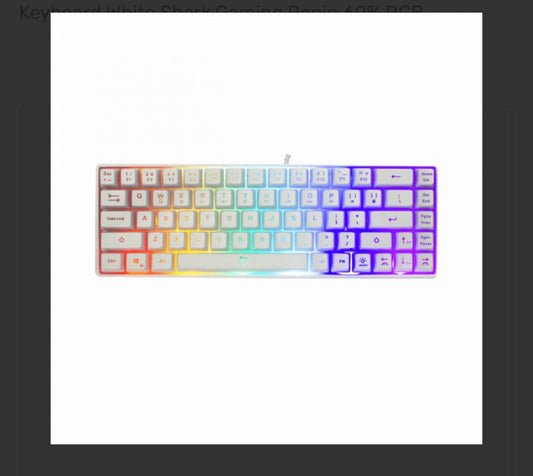 Keyboard White Shark Gaming Ronin 60% RGB White