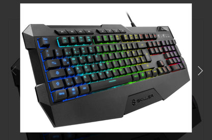 Keyboard Sharkoon SKILLER SGK4 Gaming Rubber Dome w/N-Key Rollover / RGB 6 zones Illumination