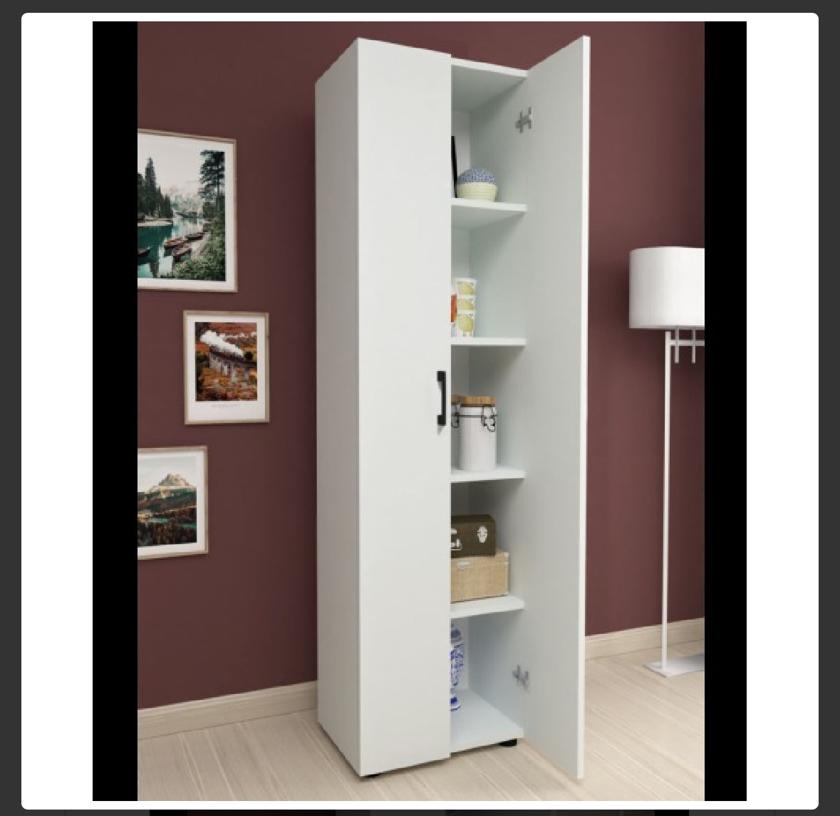 Merlin wardrobe - white