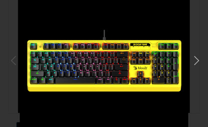 Keyboard A4 Bloody Gaming B810RC Mechanical LK Switch RGB Punk Yellow