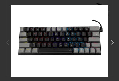 Keyboard White Shark Gaming Wakizashi 60% Mechanical RGB Black/Grey Blue Switch