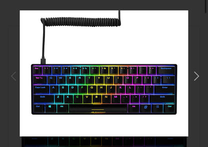 Keyboard Sharkoon SKILLER SGK50 S4 60% Black Mechanical Gaming w/RGB Illumination - Blue Switch