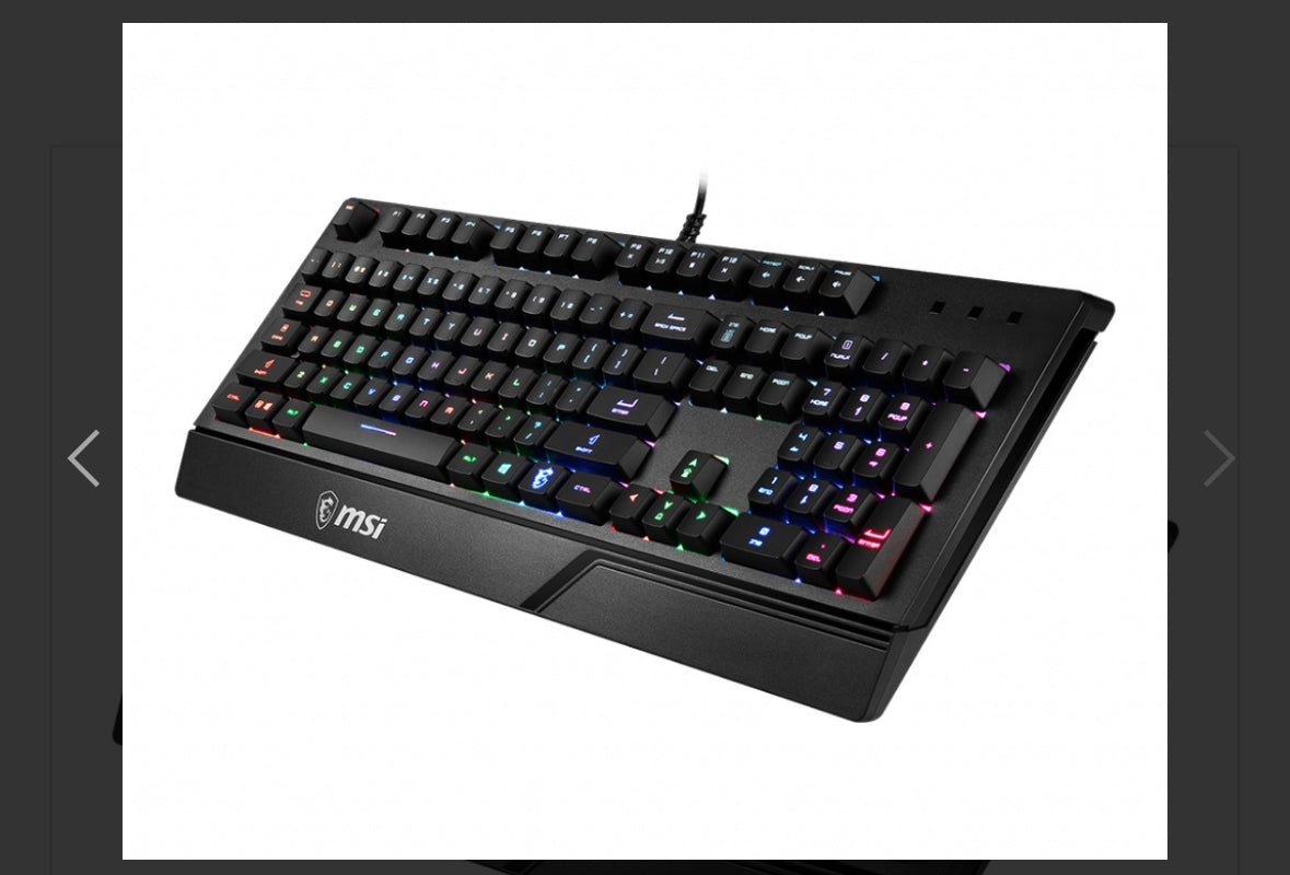 Keyboard MSI Gaming Vigor GK20 RGB