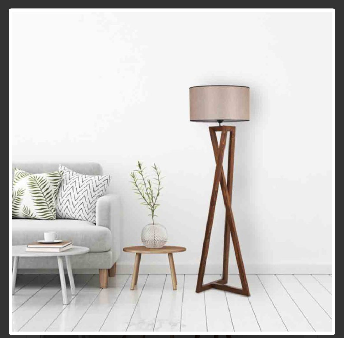 Wooden Floor Lamp