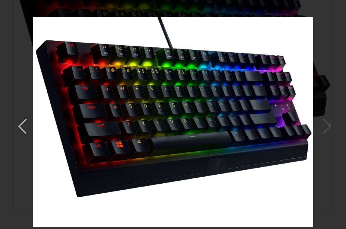 Keyboard Razer BlackWidow V3 Tenkeyless Mechanical Gaming RGB Chroma Green Switch