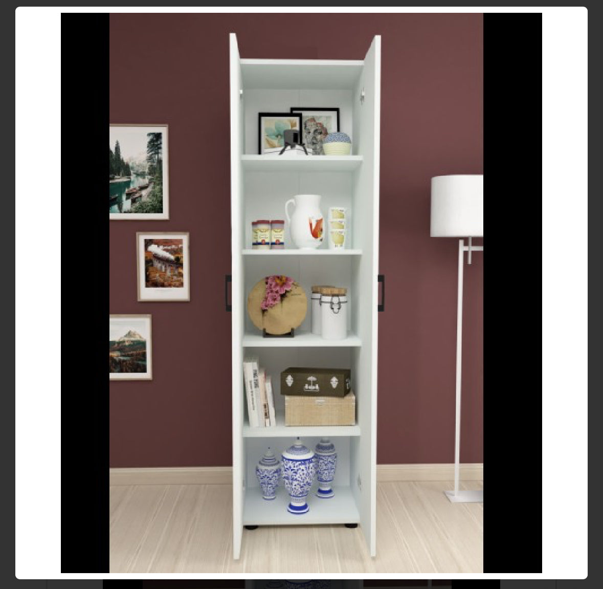 Merlin wardrobe - white