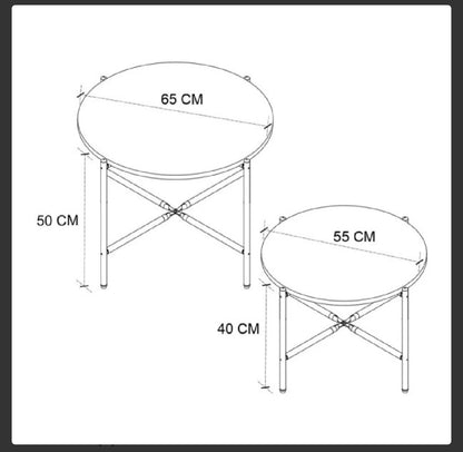 Set of 2 tables Malmo - Atlantic