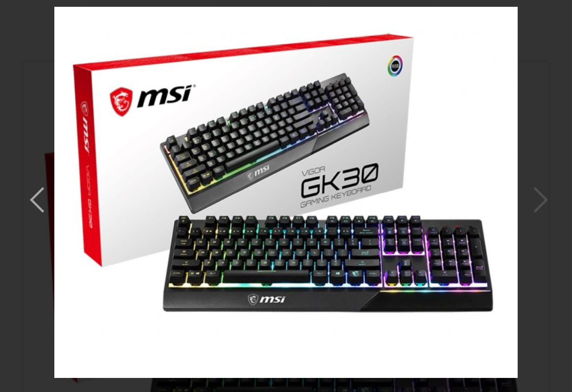 Keyboard MSI Gaming Vigor GK30 RGB