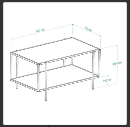 Club table Ellie - glass