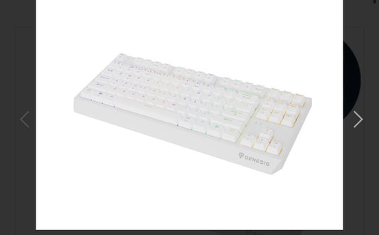 Keyboard Genesis Gaming Thor 230 TKL Wireless Mechanical RGB White Outemu Red Switches