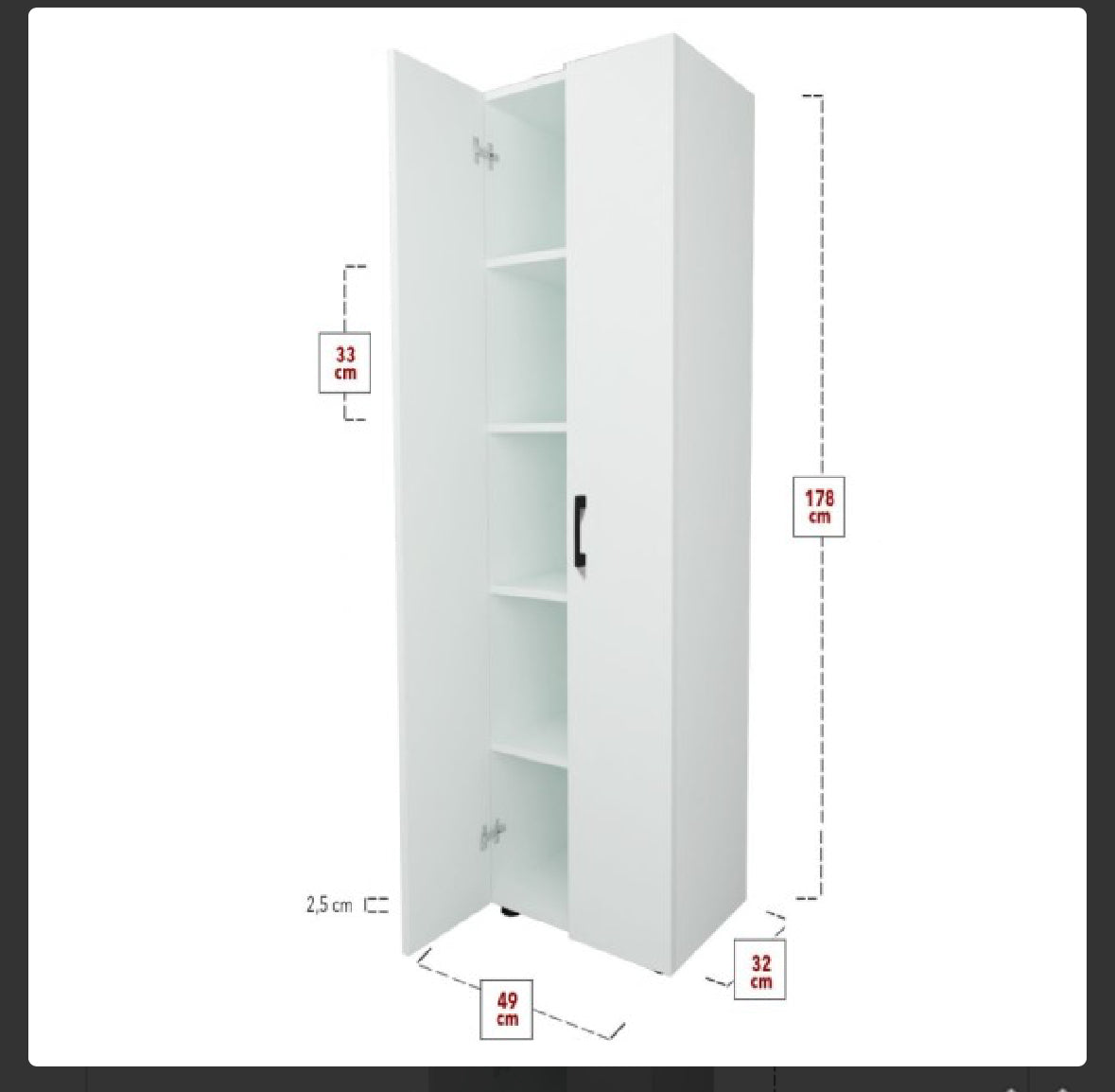 Merlin wardrobe - white