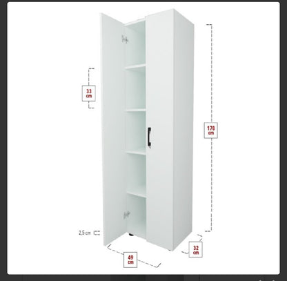 Merlin wardrobe - white