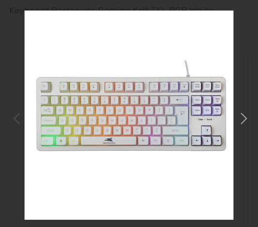 Keyboard Barracuda Gaming Krill TKL RGB White