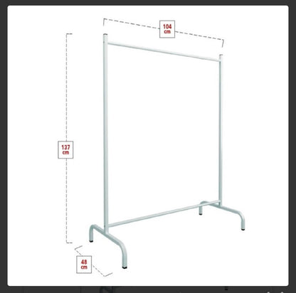 Dominique metal hanger - white