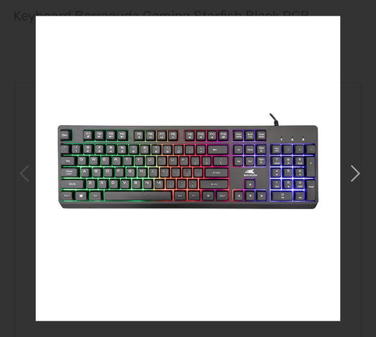 Keyboard Barracuda Gaming Starfish Black RGB