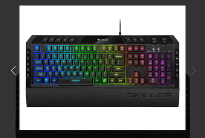 Keyboard Sharkoon SKILLER SGK5 Gaming Rubber Dome w/N-Key Rollover / RGB 6 zones Illumination