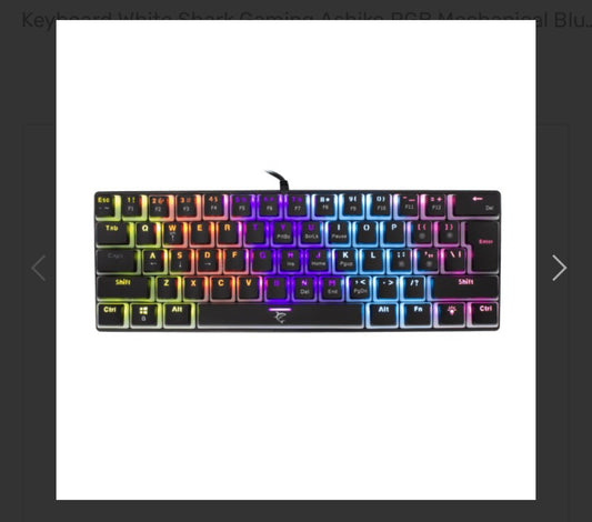 Keyboard White Shark Gaming Ashiko RGB Mechanical Blue Switch