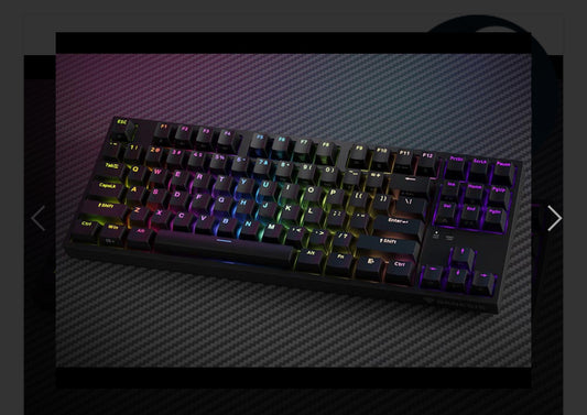 Keyboard Genesis Gaming Thor 404 TKL Hot Swap Mechanical Gateron Yellow Pro Switch Black