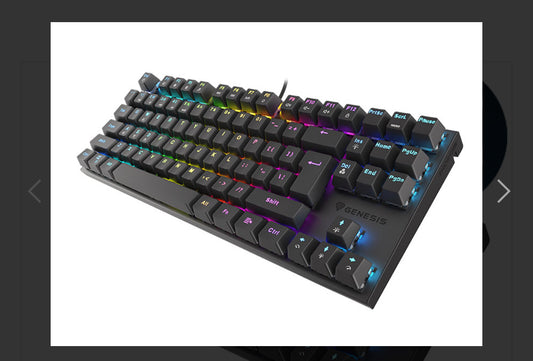 Keyboard Genesis Gaming Thor 303 TKL Hot Swap Mechanical Red Switch RGB Black