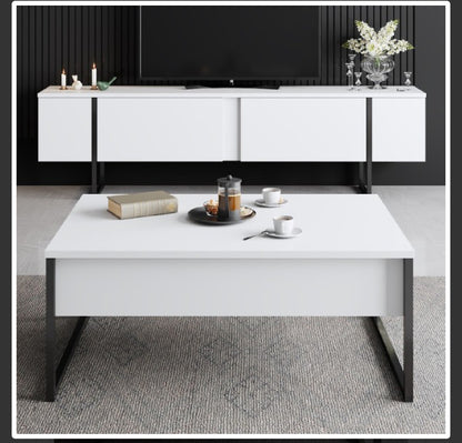 Club table Luxe - White, Black