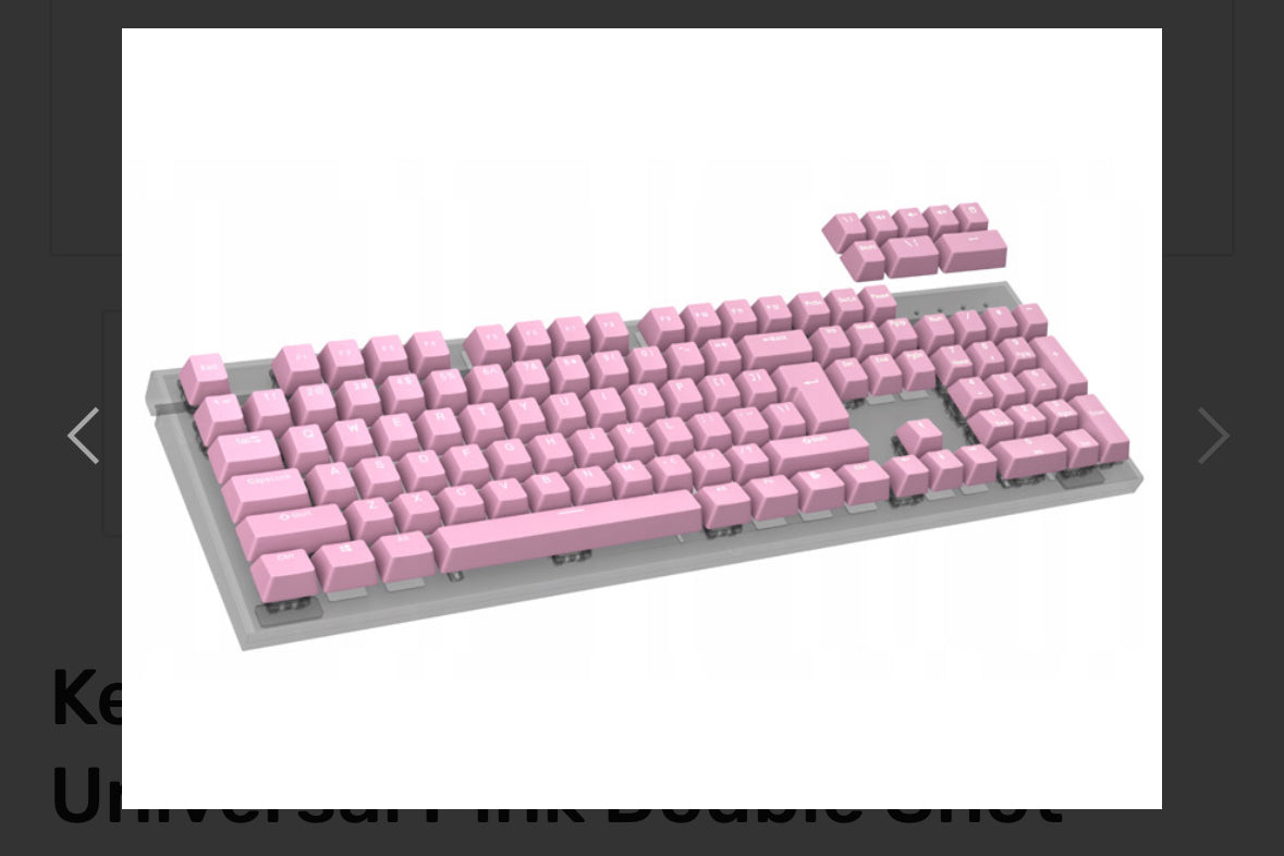 Keycaps Genesis Lead 300 Universal Pink Double Shot Gaming