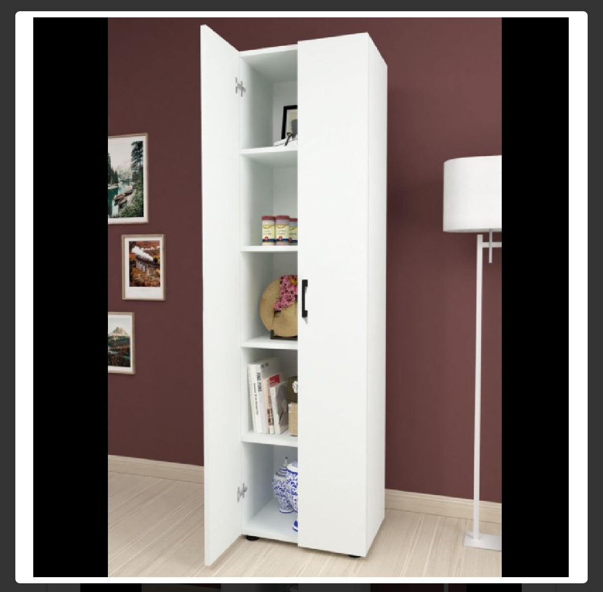 Merlin wardrobe - white