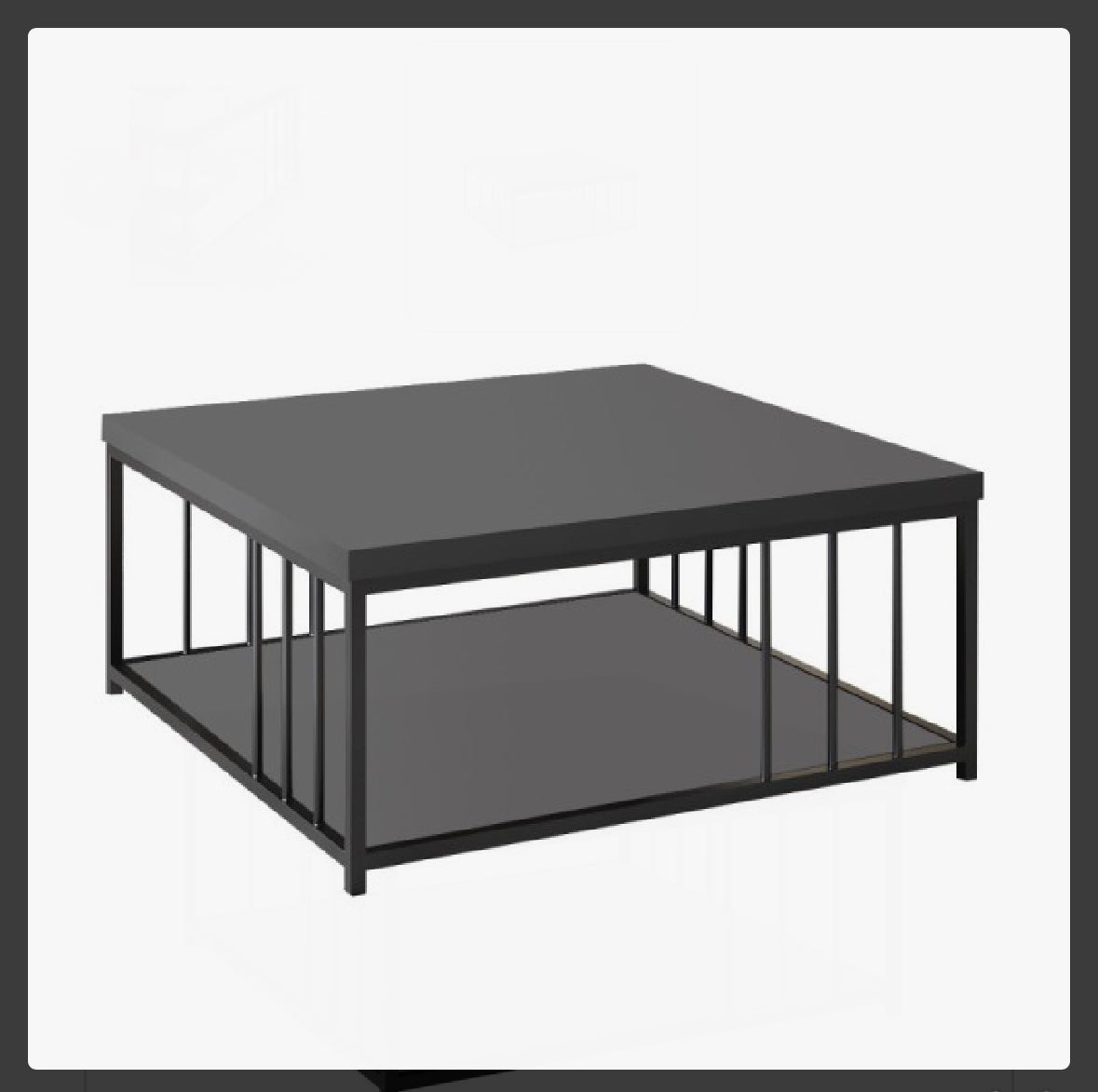 Club table Zenn - Anthracite, Black