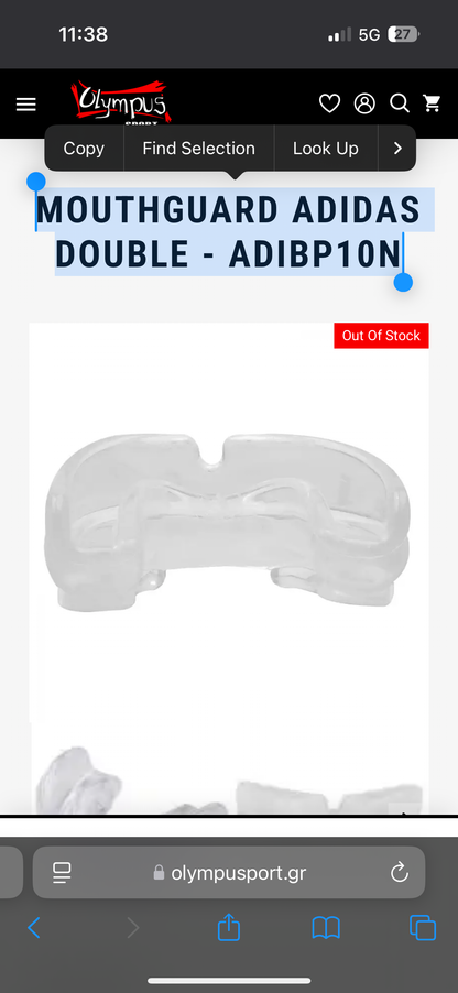 MOUTHGUARD ADIDAS DOUBLE - ADIBP10N