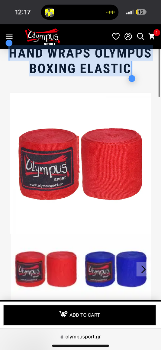 HAND WRAPS OLYMPUS BOXING ELASTIC