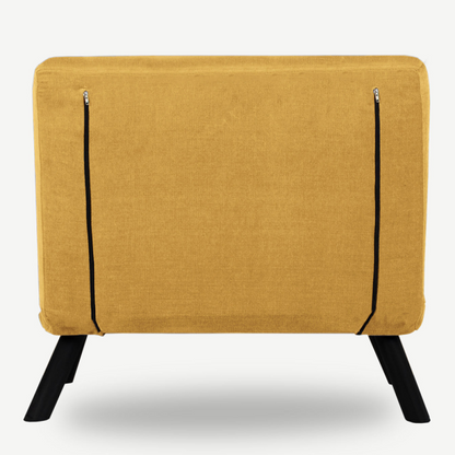 Sando Single 1-seater sofa bed - Mustard