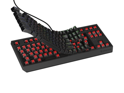 Keyboard Genesis Gaming Thor 230 TKL Hot Swap Mechanical Red Switch RGB Black