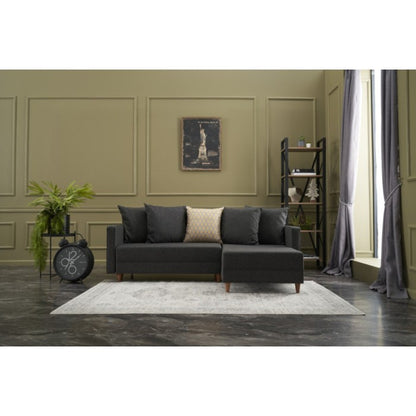 Corner sofa bed Amsterdam - Anthracite