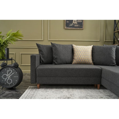 Corner sofa bed Amsterdam - Anthracite