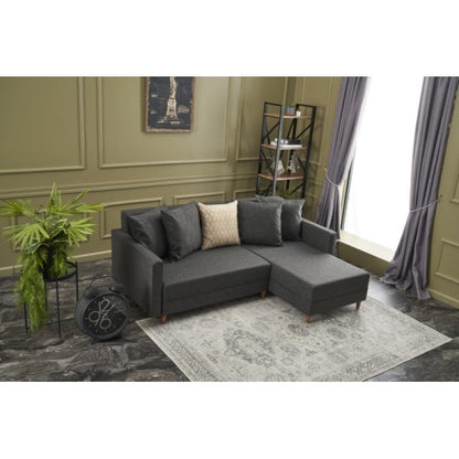 Corner sofa bed Amsterdam - Anthracite