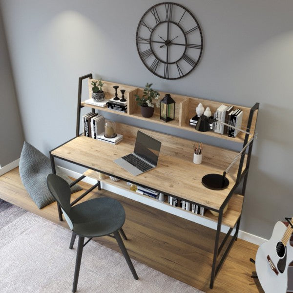 Hansen desk with shelves