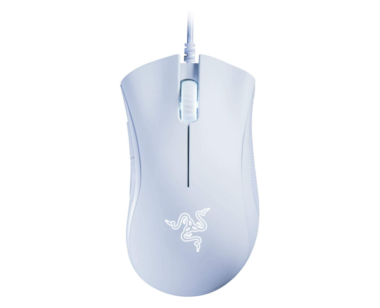 Mouse Razer DeathAdder Essential Ergonomic Gaming Optical Green Lighting White