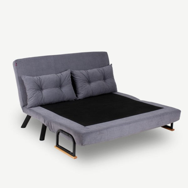 Two-seater bed Sando - Grey