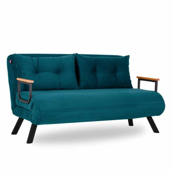 Two-seater bed Sando - Petrol Green