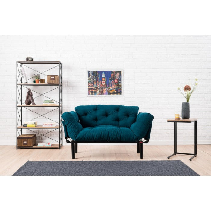 Double bed Nitta - Petrol Blue