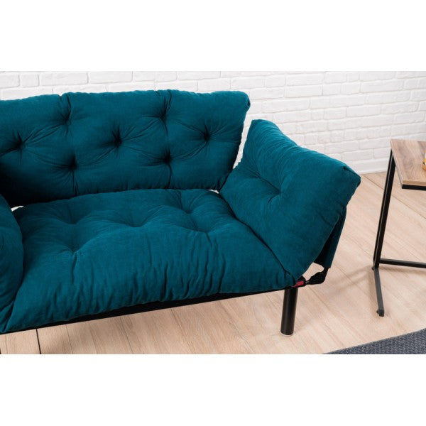 Double bed Nitta - Petrol Blue