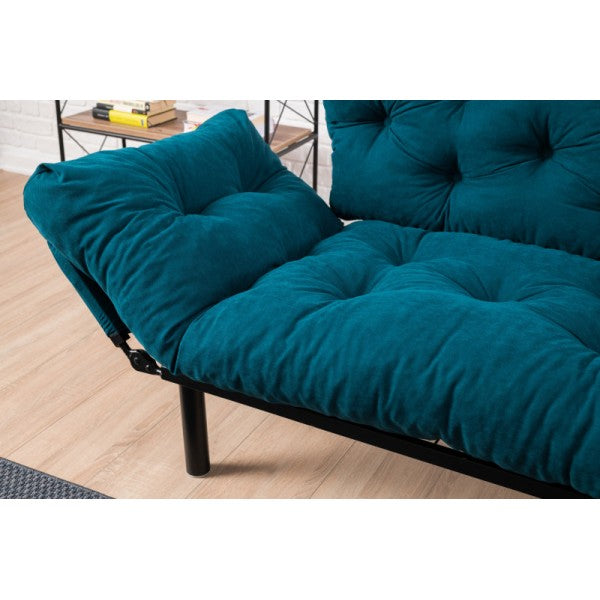 Double bed Nitta - Petrol Blue