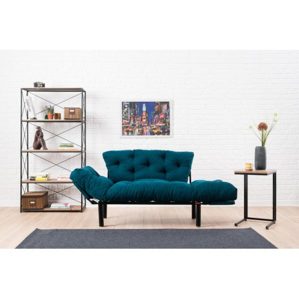 Double bed Nitta - Petrol Blue