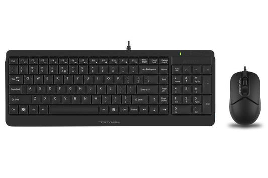 Keyboard A4 Fstyler w/Mouse Black