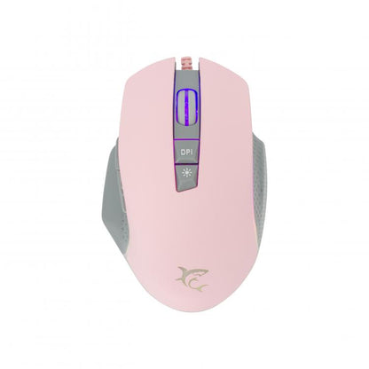 Mouse White Shark Gaming Gareth 6400dpi Pink