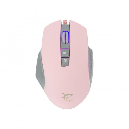 Mouse White Shark Gaming Gareth 6400dpi Pink