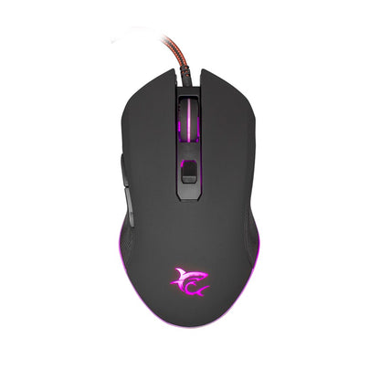 Mouse White Shark Gaming Cyrus 3200dpi Black RGB