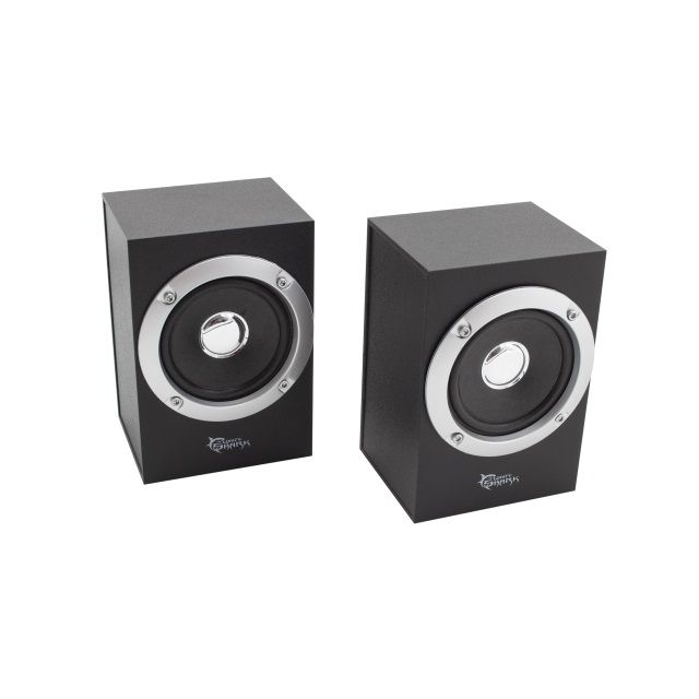 Speakers 2.0 White Shark Rhythmus Wooden Black Gaming