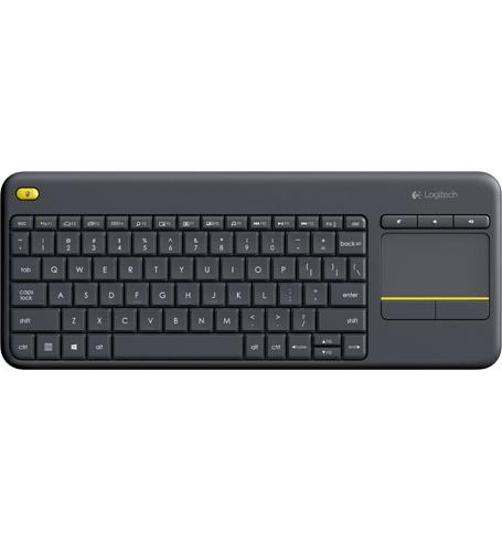 Keyboard Logitech Wireless Touch K400 Plus PC-to-TV Black