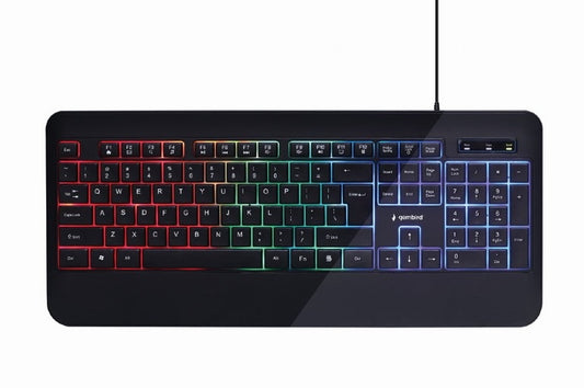 Keyboard Gembird KB-UML-03 Multimedia RGB Backlight USB Black